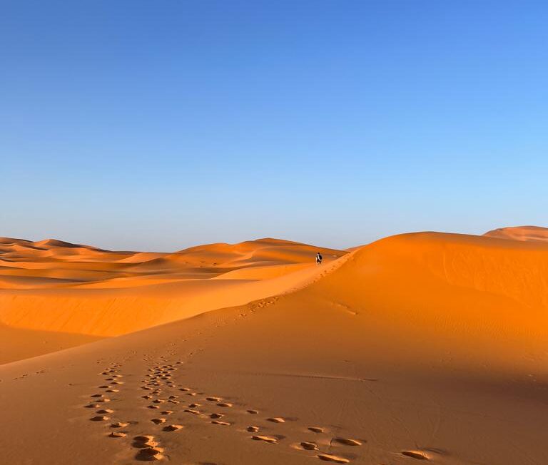 The desert in Morocco.