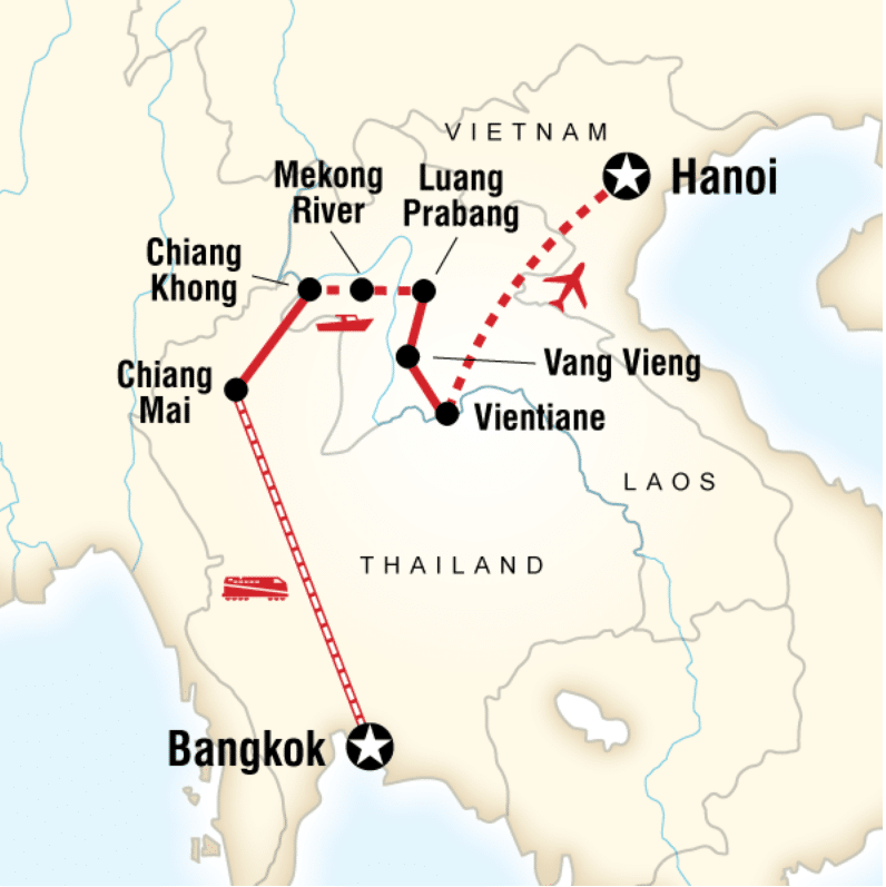 travel from hanoi to bangkok