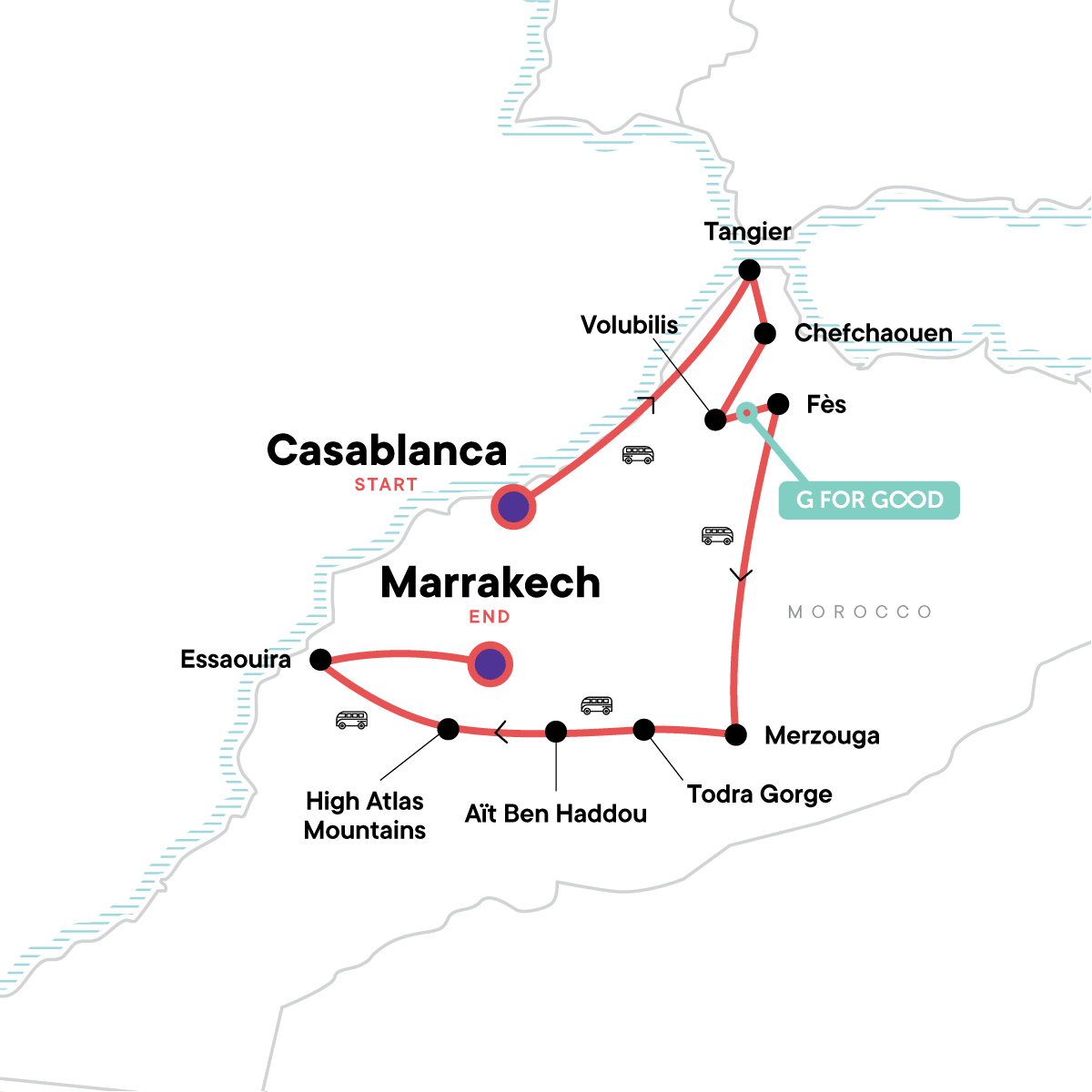 Morocco Map 2021