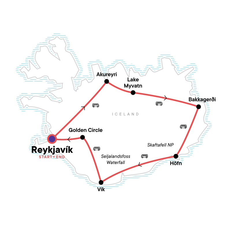 Iceland Map 2024