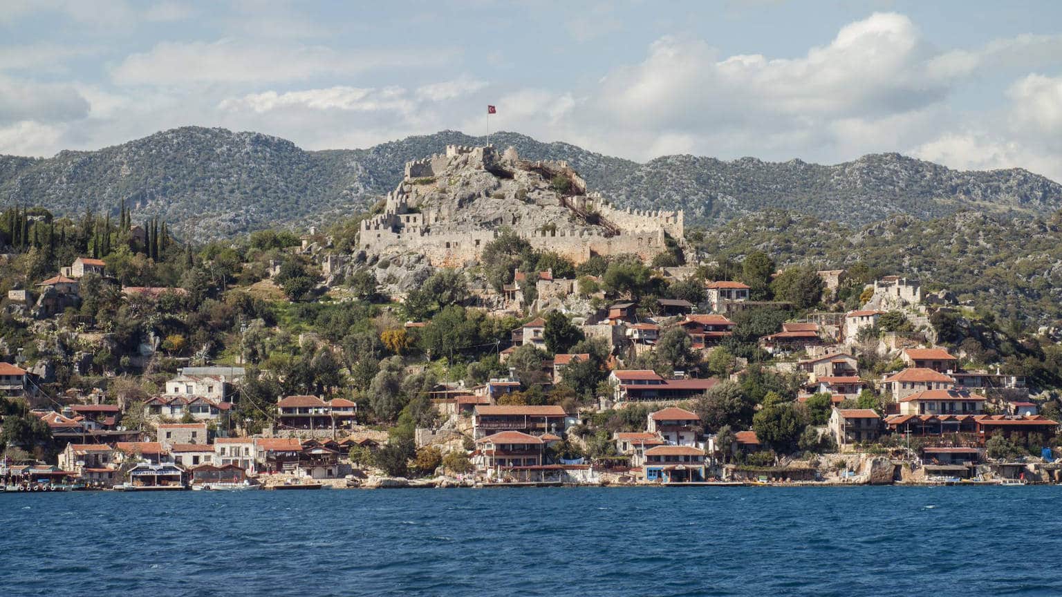 Turkey Kekova Islands Simena Castle Boat Cruise cropped