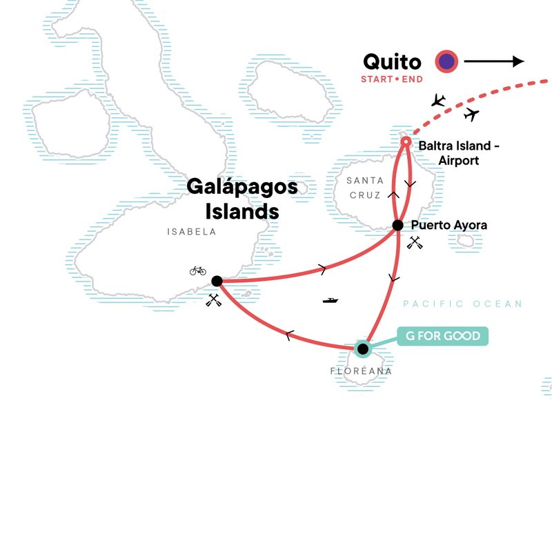 Galapagos Multisport map