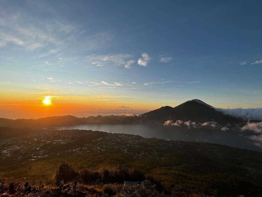 Bali at sunset.