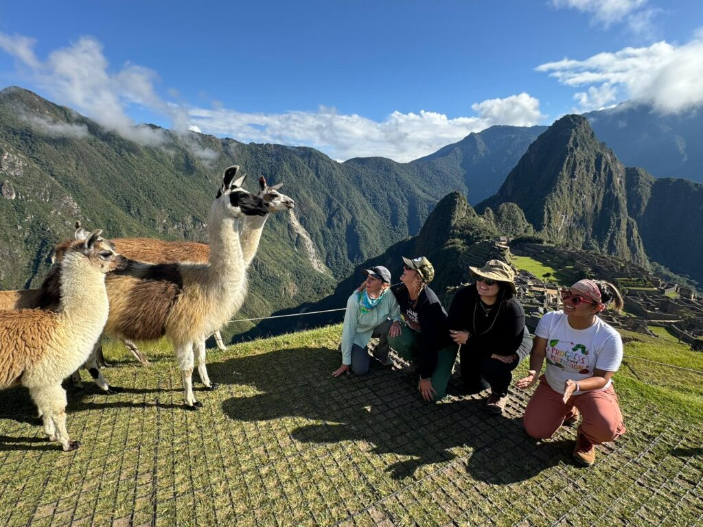 GEEO teachers hike Machu Picchu in Peru.